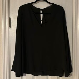 Black sheer blouse